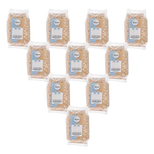 Werz - Vollkorn-Buchweizen gepufft glutenfrei - 80 g - 10er Pack von Werz