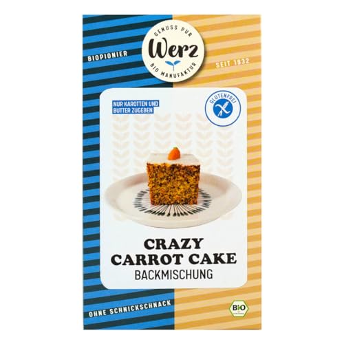 Crazy Carrot Cake, Backmischung, glutenfrei von Werz