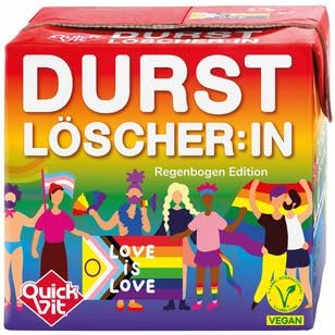 QuickVit Durstlöscher Regenbogen Edition, 12er Pack (12 x 0.5 l) von WeserGold