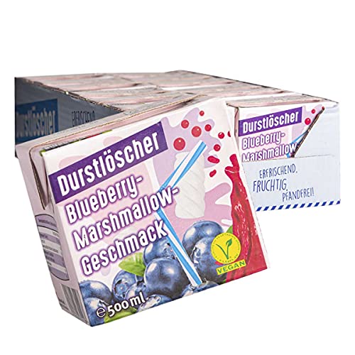 WeserGold Durstlöscher Blueberry-Marshmallow 12 x 0,5l - Trinkpäckchen von WeserGold