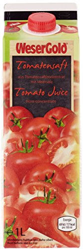 Wesergold Tomatensaft, 8er Pack (8 x 1 l) von WeserGold