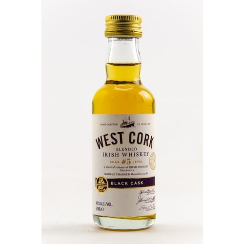 West Cork BLACK CASK - Blended Irish Whiskey - 1x0,05L 40% MINIATUR von West Cork