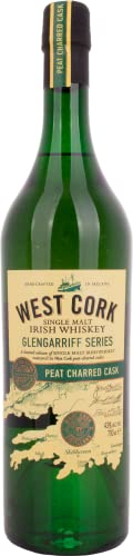 West Cork |Glengarriff Series | Peat Chared Cask | Single Malt | 700 ml | 43% Vol. | In mit Torfrauch ausgebrannten Bourbon Fässern gereift | Fein & komplex im Geschmack | Blumig mit Noten von Vanille von West Cork