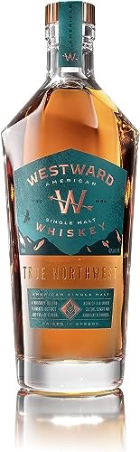 Westward, Single Malt Pinot Noir Finish, 700 ml, 45% Vol., Geschmack von süßer Vanille mit feinen Aromen von Pflaumen, Spannender Whisky für Kenner & Einsteiger, Nicht rauchig von Westward Whiskey