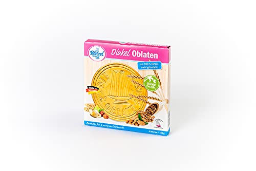 DINKEL Oblaten Wetzel, 4er Pack (4 x 100 g) von Wetzel