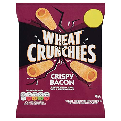 Wheat knusprige Snacks mit Speck-Geschmack - 78g - 10er-Packung von Wheat Crunchies