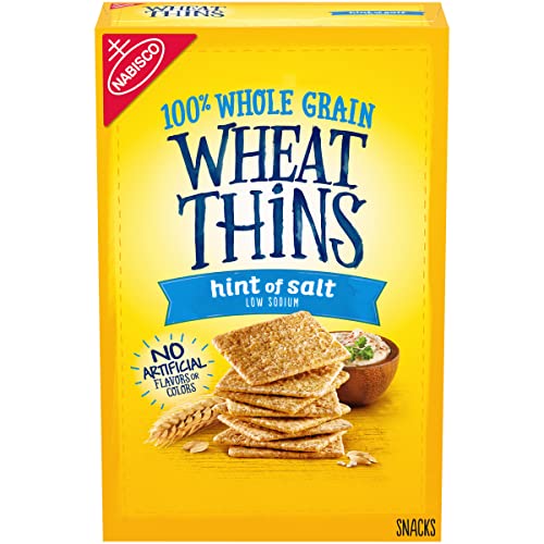 VCCUIOB Wheat Thins Hint Of Salt Whole Grain Low Sodium Crackers, 8.5 Oz, 1Count von Wheat Thins