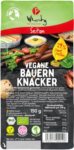 Vegane Bauern Knacker 12 x 150 gr von Wheaty