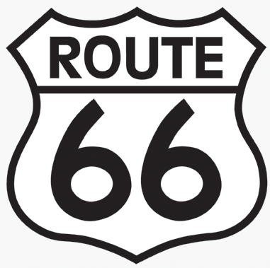 Route 66 Sign ~ Edible Icing Image Cake Topper by Whimsical Practicality von Whimsical Practicality