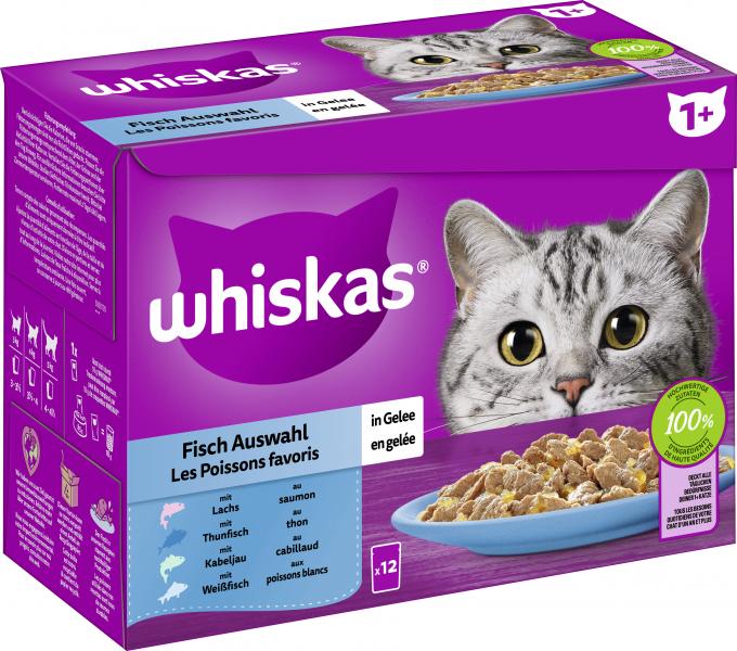 Whiskas 1+ Fisch Auswahl in Gelee von Whiskas