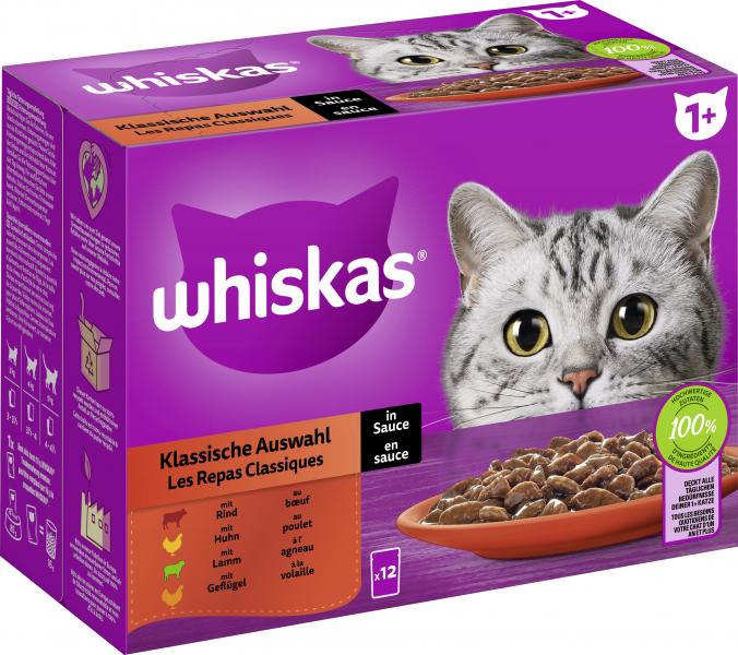 Whiskas 1+ Klassische Auswahl in Sauce von Whiskas