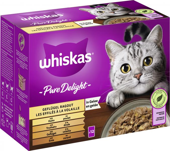 Whiskas Pure Delight Geflügel Ragout in Gelee von Whiskas