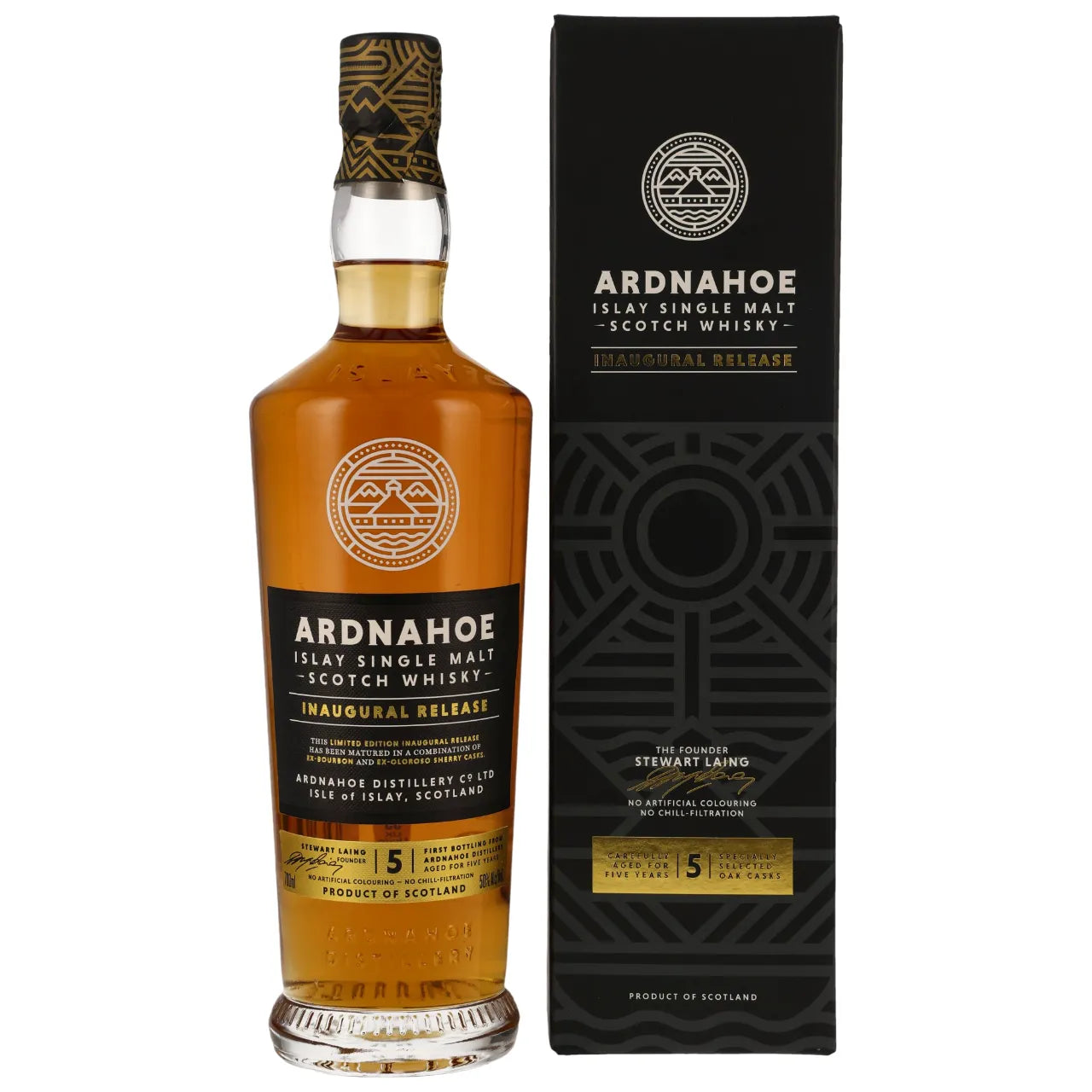 Ardnahoe 5 Jahre Inaugural Release 50% vol. 0,7l von Whisky Fox