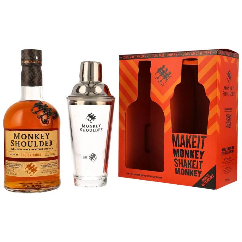 Monkey Shoulder The Original - GP mit Shaker von Whisky Fox