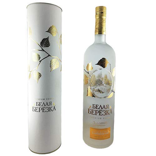 Vodka White Birch Gold Geschenkset 1L russischer Premium Wodka mit Birkensaft von White Birch