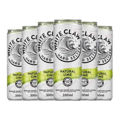 Liköre White Claw. Natural Lime Alu-Dose 33 cl (Karton mit 6 Alu-Dose von 33 cl) von White Claw