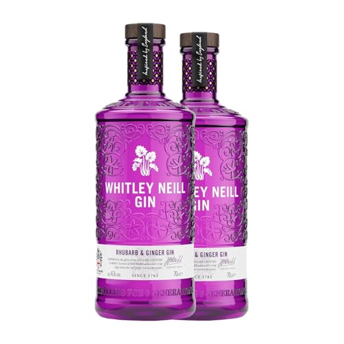 Gin Whitley Neill Rhubarb & Ginger Gin 70 cl (Karton mit 2 Flaschen von 70 cl) von Whitley Neill Ltd