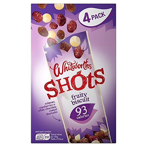 Whitworths Fruity Biscuit Shots Multi 4 Stück pro Packung von Whitworths