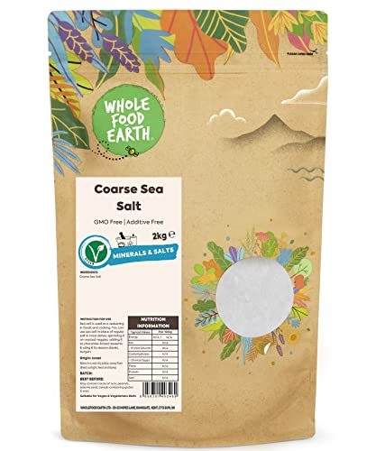 Whole Food Earth® - Coarse Sea Salt 2 kg | GMO Free | Additive Free von Wholefood Earth