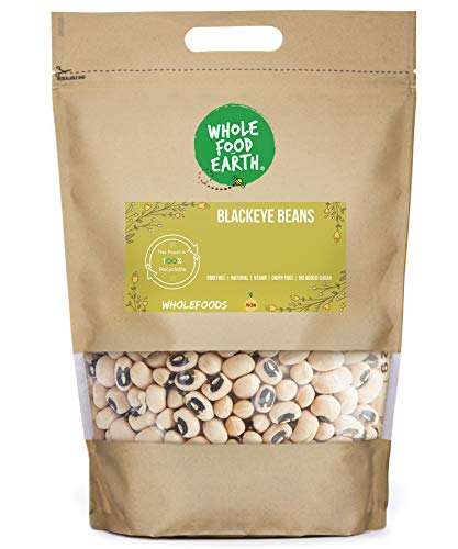 Wholefood Earth Black Eye Beans 1 kg | GMO Free | Natural | High Fibre | High Protein von Wholefood Earth