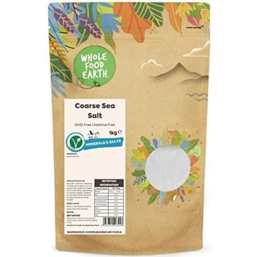 Wholefood Earth Coarse Sea Salt 1 kg | GMO Free | Additive Free von Wholefood Earth
