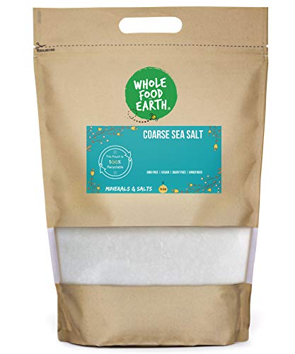 Wholefood Earth Coarse Sea Salt 3 kg | GMO Free | Additive Free von Wholefood Earth