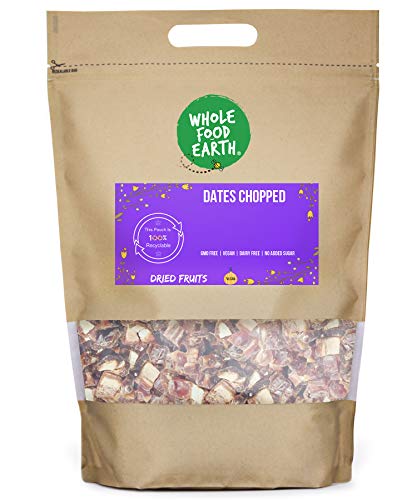 Wholefood Earth Dates Chopped 2 kg | GMO Free | Source of Fibre von Wholefood Earth