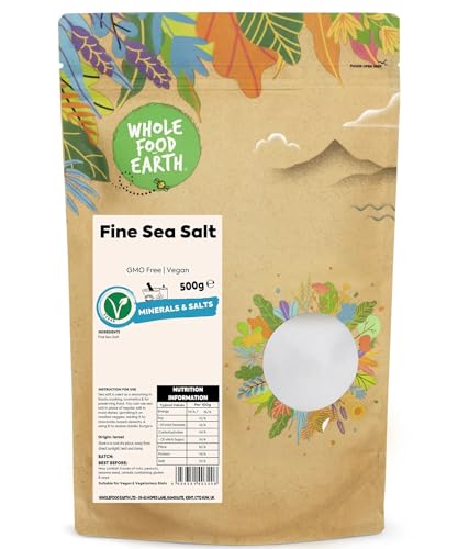 Wholefood Earth Fine Sea Salt 500 g | GMO Free von Wholefood Earth