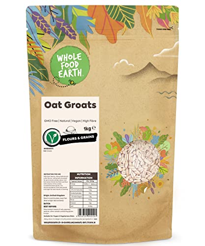 Wholefood Earth Oat Groats 1 kg | GMO Free | Natural | High Fibre von Wholefood Earth