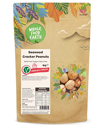 Wholefood Earth Seaweed Cracker Peanuts 1 kg | GMO Free | Dairy Free von Wholefood Earth