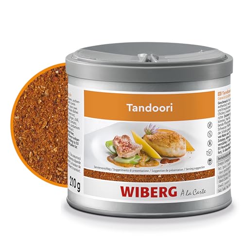 WIBERG Tandoori – Gewürzzubereitung indischer Art – Fruchtig-scharfe Mischung mit Koriander, Kreuzkümmel und Curcuma, 210 g von Wiberg