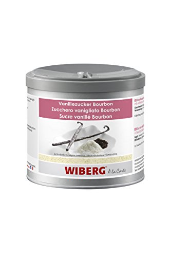 Wiberg Vanillezucker mit echtem Bourbon-Vanille Extrakt – Natürliche Bourbon-Vanillesamen – Vanille Sirup aromatisch und vielseitig, 200g von Wiberg