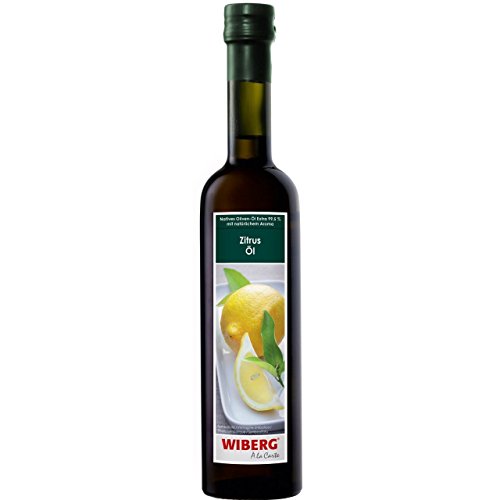 WIBERG Zitrus-Öl – Natives Olivenöl Extra mit fruchtiger Zitrusnote, perfekt für mediterrane Küche, Fisch- und Nudelgerichte, 500 ml von Wiberg