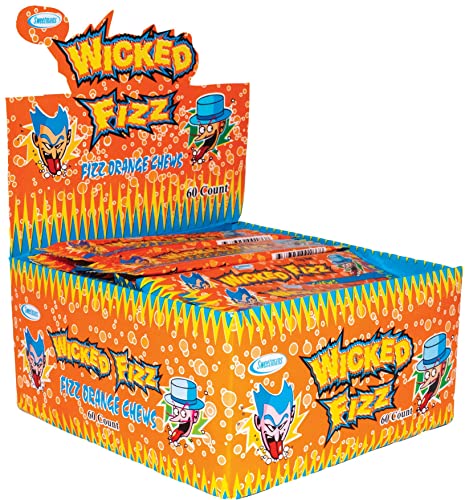 Wicked Fizz Orangengeschmack – perfekt für Halloween-Süßigkeiten – 12 g x 72 von Wicked Fizz