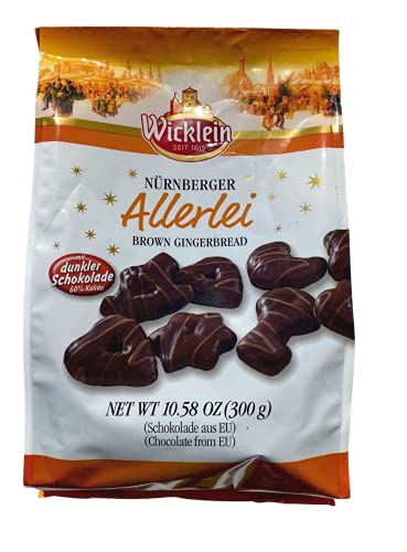 Wicklein Allerlei Nurnberger Lebkuchen Lebkuchen Beutel mit dunkler Schokolade, 297 ml von Wicklein