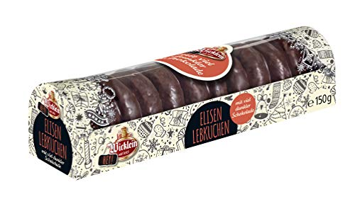 Wicklein "Hey" Mini Elisen-Lebkuchen mit viel dunkler Schokolade, 6er-Pack (6x150g) von Wicklein