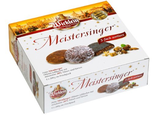 Wicklein Meistersinger Oblaten-Lebkuchen Box 1200g von Wicklein