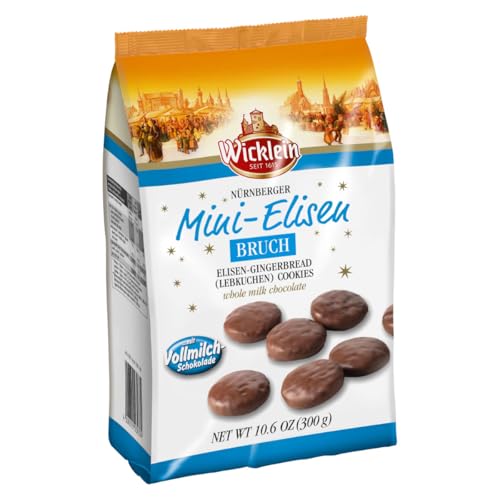 Wicklein Nürnberger Mini Elisen Lebkuchen mit Nüssen Vollmilch 300g von Wicklein