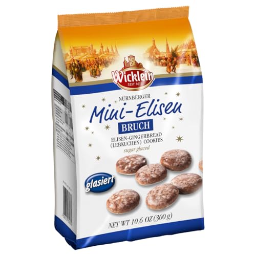 Wicklein Nürnberger Mini Elisen Lebkuchen mit Nüssen glasiert 300g von Wicklein