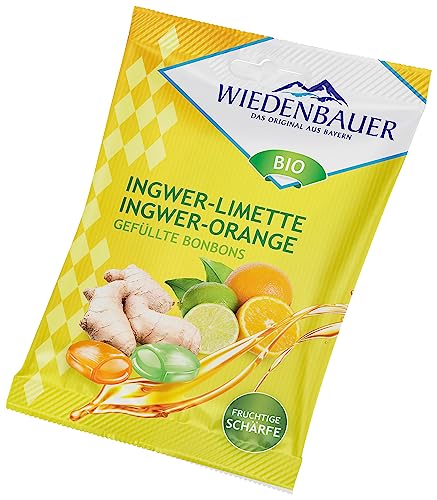 Wiedenbauer Gefüllte Bonbons, Ingwer-Limette & Ingwer-Orange, 75 g von Wiedenbauer