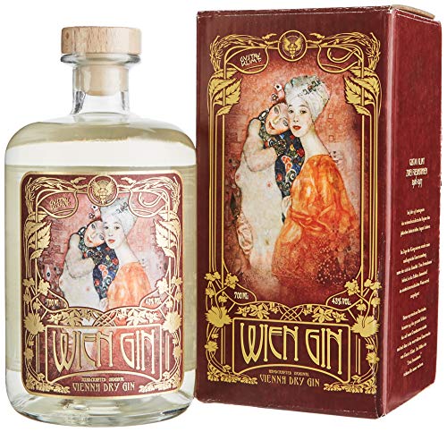 Wien Gin Klimt Vienna Dry Gin mit Geschenkverpackung (1 x 0.7 l) von Wien Gin