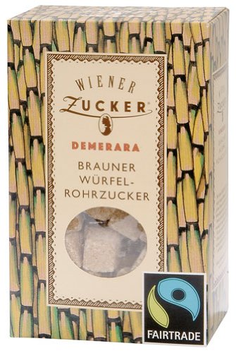 Fairtrade Wiener Zucker Demerara Würfel-Rohrzucker - 500gr von Wiener Zucker