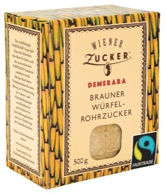 Wiener Demerara Würfelrohrzucker 500g von Wiener