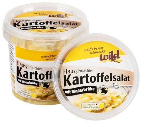 Wild - Kartoffelsalat "Hausgemacht", mit Rinderbrühe, 400 g Becher, passt zu Schnitzel, Gegrilltem oder Fisch von Wild