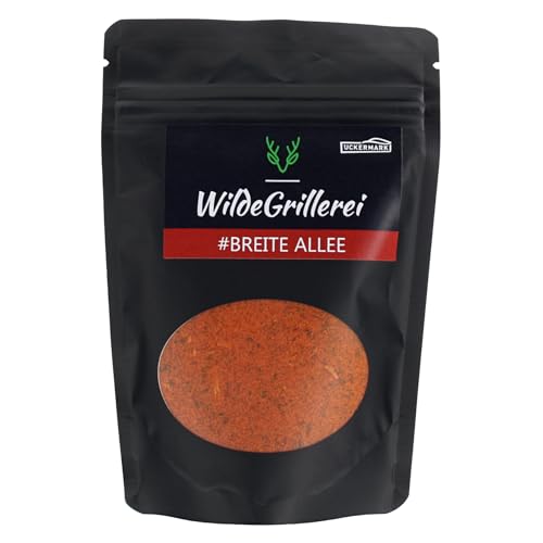 WildeGrillerei Gyrosgewürz Breite Allee, Gyros Gewürzmischung rot, scharfes Gyros Gewürz 90g (Beutel) von WildeGrillerei