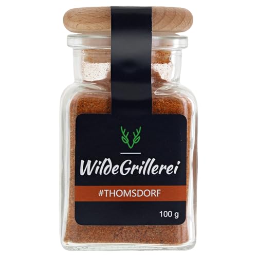 WildeGrillerei Magic Dust BBQ Rub, Rub Gewürzmischung Thomsdorf, Magic Dust Gewürz 100g (Glas) von WildeGrillerei