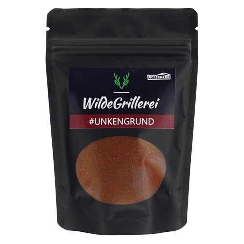 WildeGrillerei Red Pork BBQ Rub, Hähnchengewürz Pork Rub, BBQ Gewürzmischung Unkengrund 100g (Beutel schwarz) von WildeGrillerei