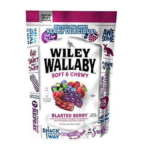 Wiley Wallaby Really Delicious Soft and Chewy Blasted Berry Lakritz, 200 g von Wiley Wallaby