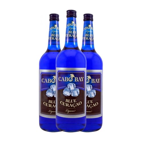 Liköre Wilhelm Braun Cabo Bay Blue Curaçao 1 L (Karton mit 3 Flaschen von 1 L) von Wilhelm Braun Erben