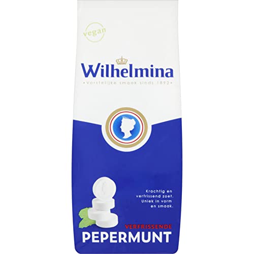 Wilhelmina Vegane Pepermunt /Vegane Pfefferminze blokzak / Tüte 200 gr. by Fortuin von Wilhelmina Pepermunt